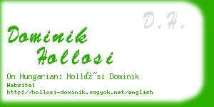 dominik hollosi business card